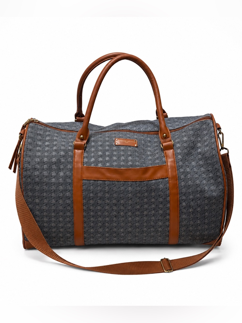 Adrienne Vittadini Studio Weekender Duffel Bag Blue/Grey